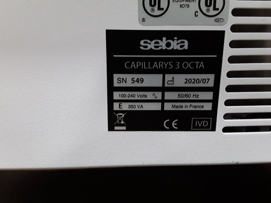 Sebia Capillarys 3 OCTA Electrophoresis System