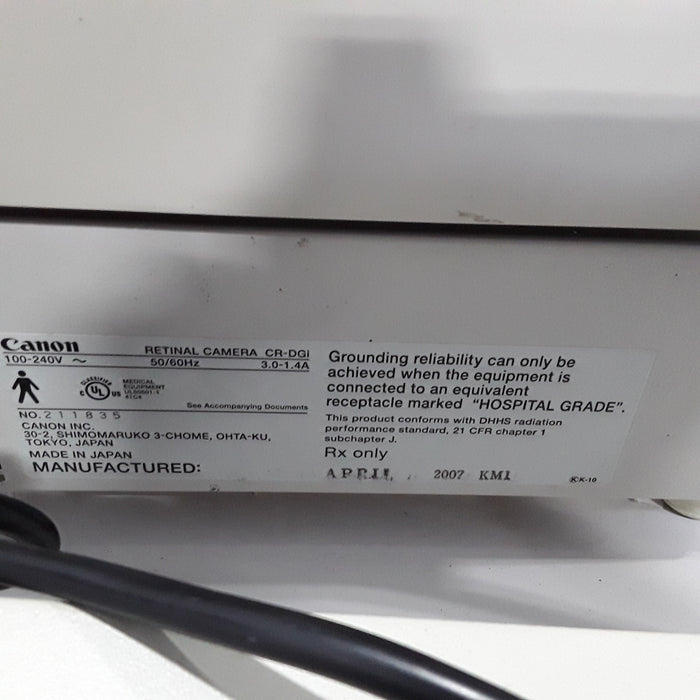 Canon USA CR-DGi Non Mydriatic Retinal Camera