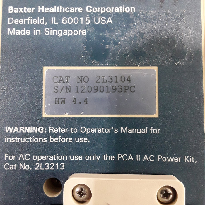 Baxter PCA II Syringe Pump
