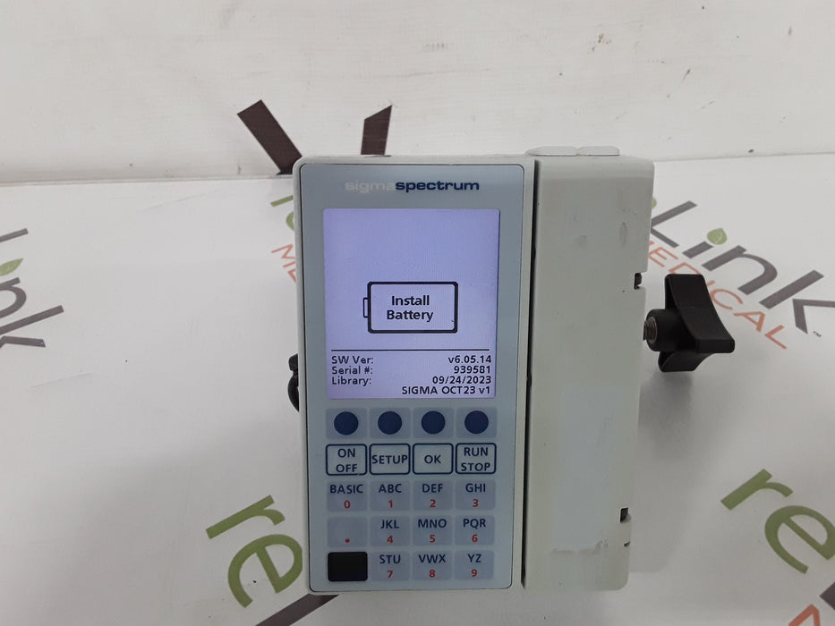 Baxter Sigma Spectrum 6.05.14 without Battery Infusion Pump