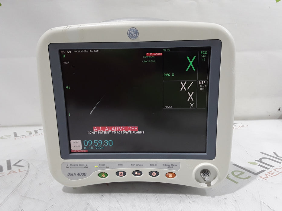 GE Healthcare Dash 4000 - Masimo SpO2 Patient Monitor