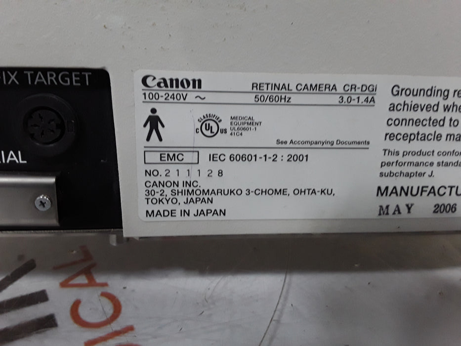 Canon USA CR-DGi Non Mydriatic Retinal Camera