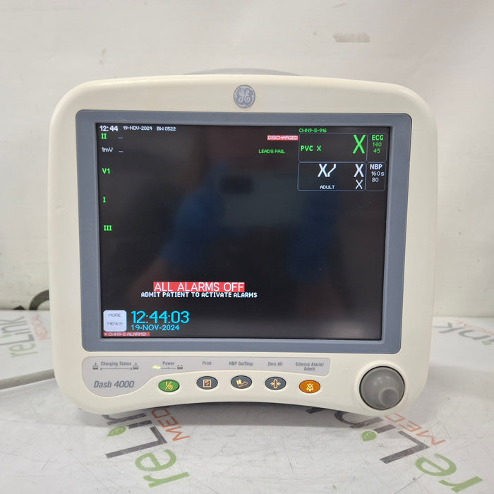 GE Healthcare Dash 4000 - Masimo SpO2 Patient Monitor