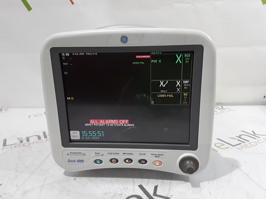 GE Healthcare Dash 4000 - Masimo SpO2 Patient Monitor