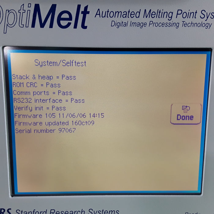 Stanford Research Systems OptiMelt Automated Melting Point System