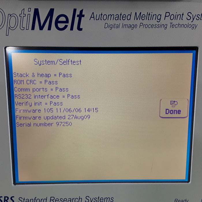 Stanford Research Systems OptiMelt Automated Melting Point System