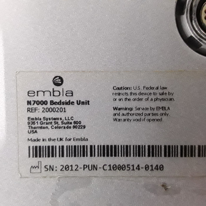 Embla N7000 Bedside Unit