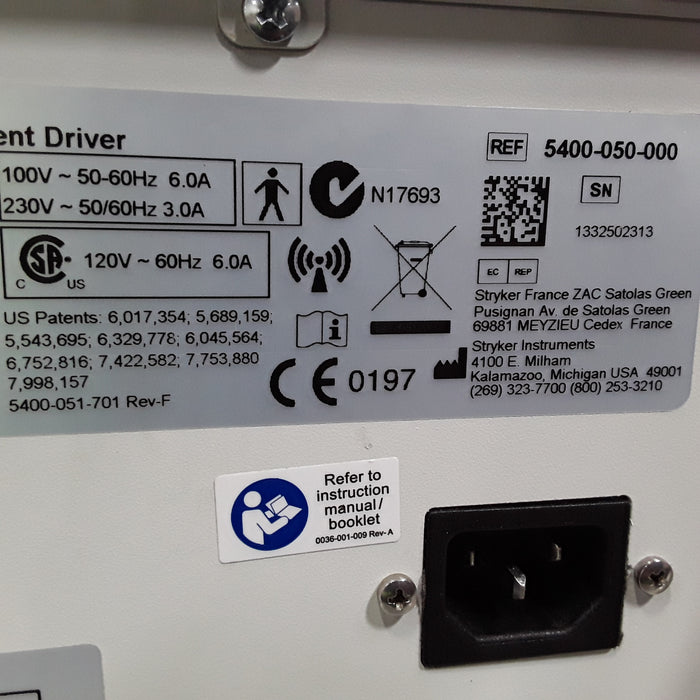 Stryker 5400-050 Core Powered Instrument Driver