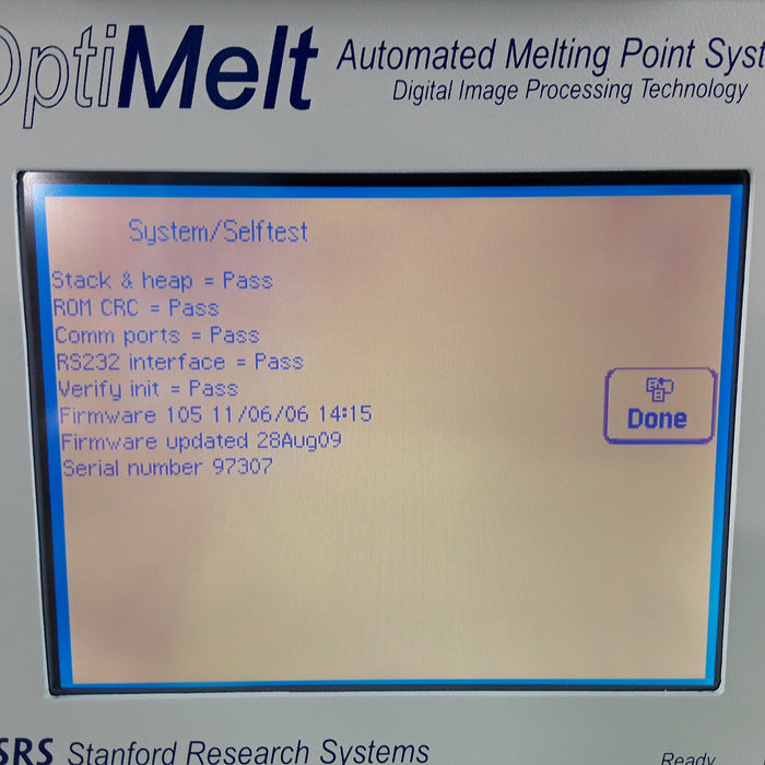 Stanford Research Systems OptiMelt Automated Melting Point System