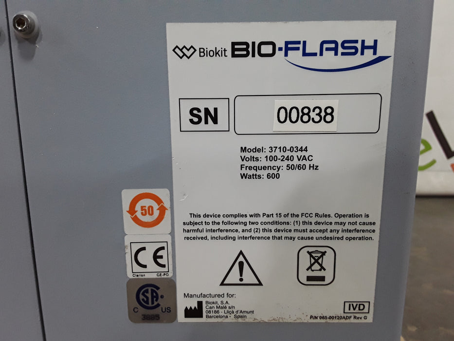Biokit Bio-Flash Chemiluminescent Analyzer