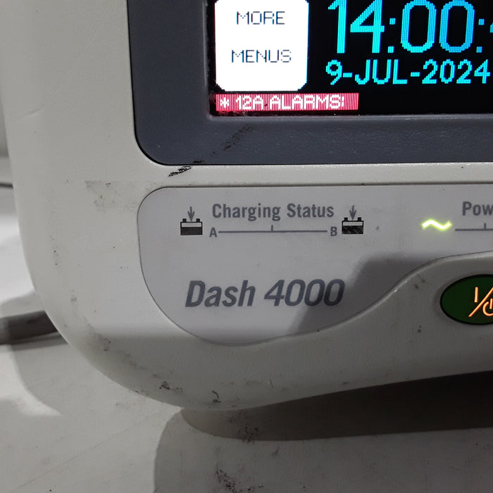 GE Healthcare Dash 4000 - Masimo SpO2 Patient Monitor