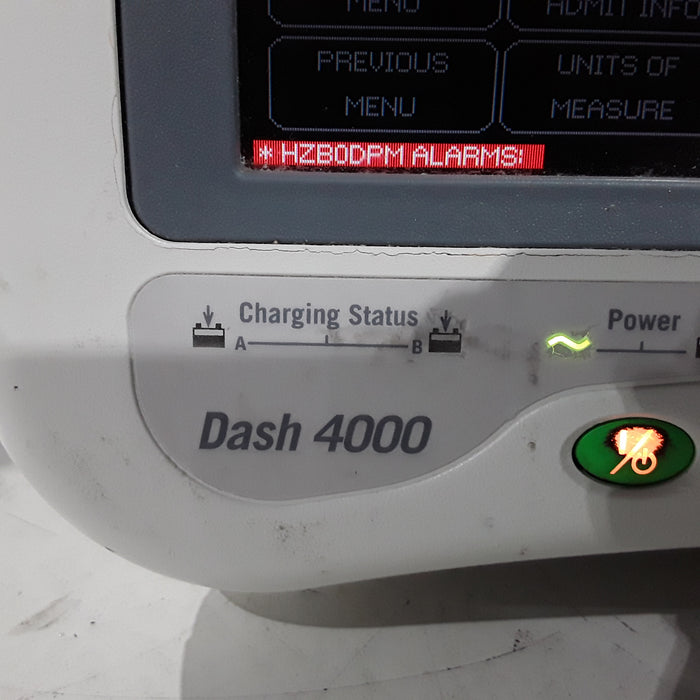 GE Healthcare Dash 4000 - Masimo SpO2 Patient Monitor