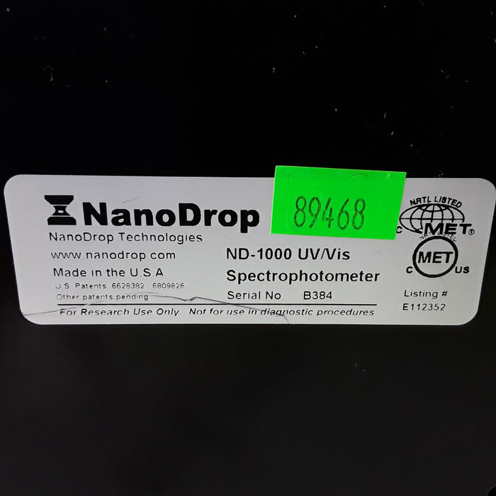 Thermo Scientific NanoDrop 1000 UV-Vis Spectrophotometer
