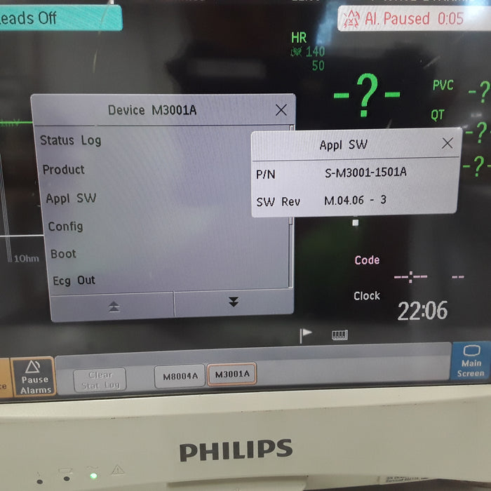 Philips M3001A-A01C06C12 Fast SpO2, NIBP, 12 lead ECG, Temp, IBP MMS Module