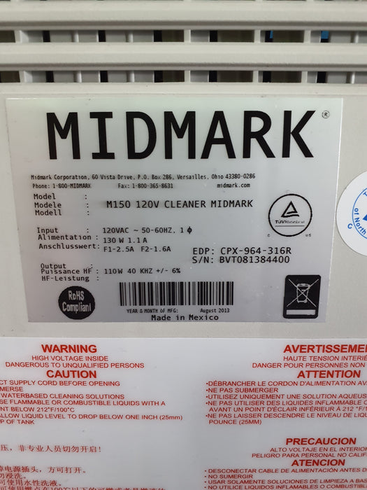 Midmark M150 Soniclean Ultrasonic Cleaners