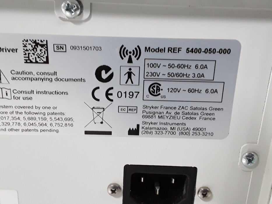 Stryker 5400-050 Core Powered Instrument Driver