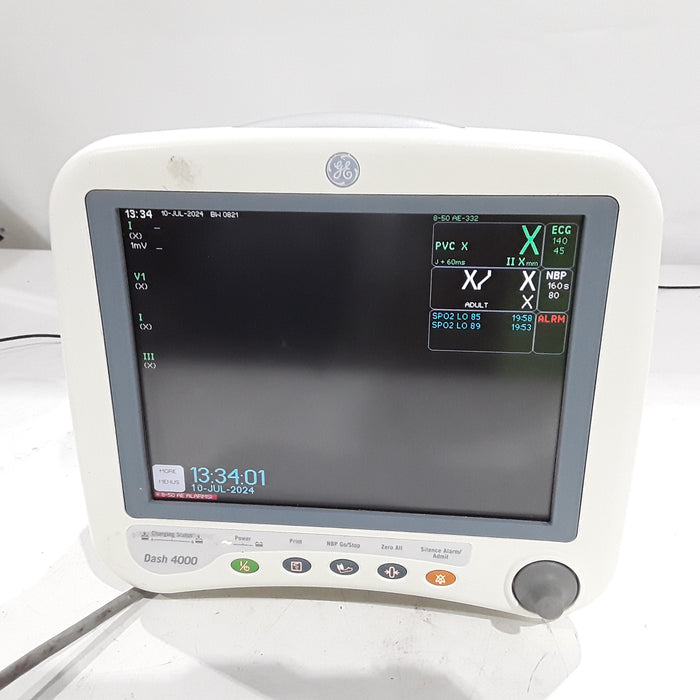 GE Healthcare Dash 4000 - Masimo SpO2 Patient Monitor