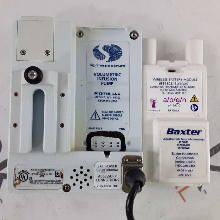 Baxter Sigma Spectrum 6.05.14 with A/B/G/N Battery Infusion Pump