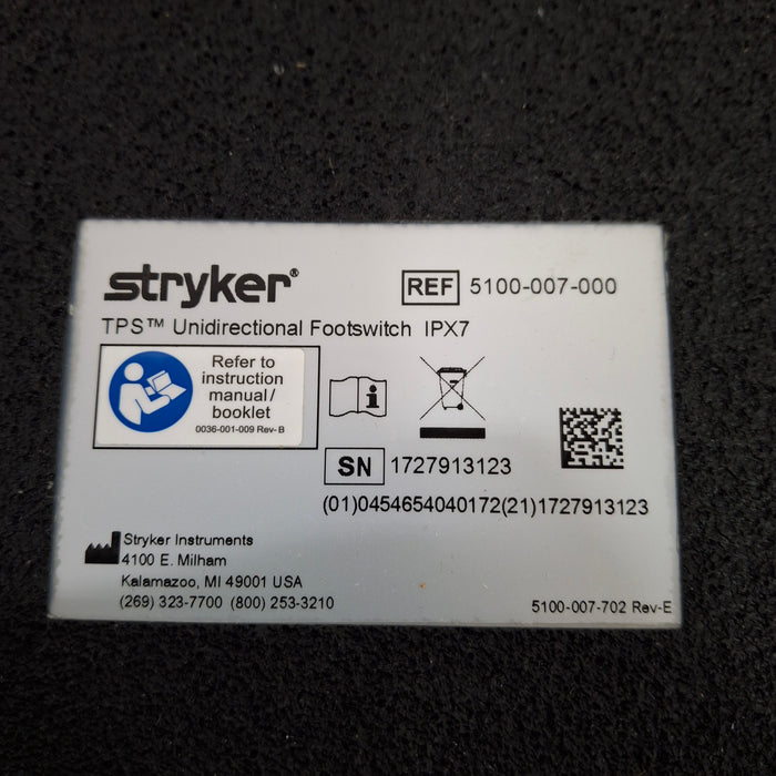 Stryker TPS 5100-7 Footswitch