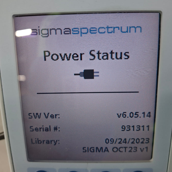 Baxter Sigma Spectrum 6.05.14 without Battery Infusion Pump