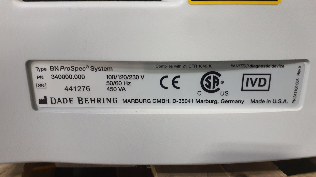 Siemens BN Prospec Chemistry Analyzer