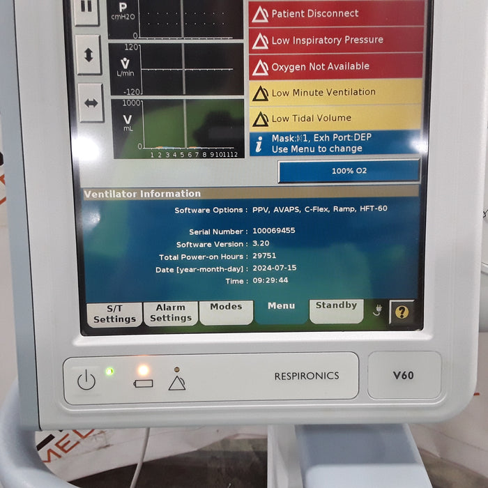 Respironics V60 BiPAP Ventilator