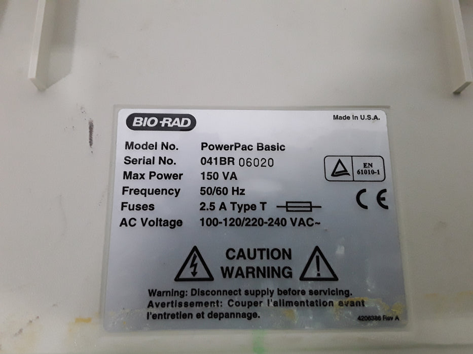 Bio-Rad PowerPac Basic Electrophoresis Power Supply