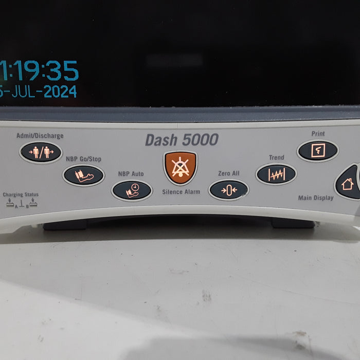 GE Healthcare Dash 5000 - Masimo SpO2 Patient Monitor