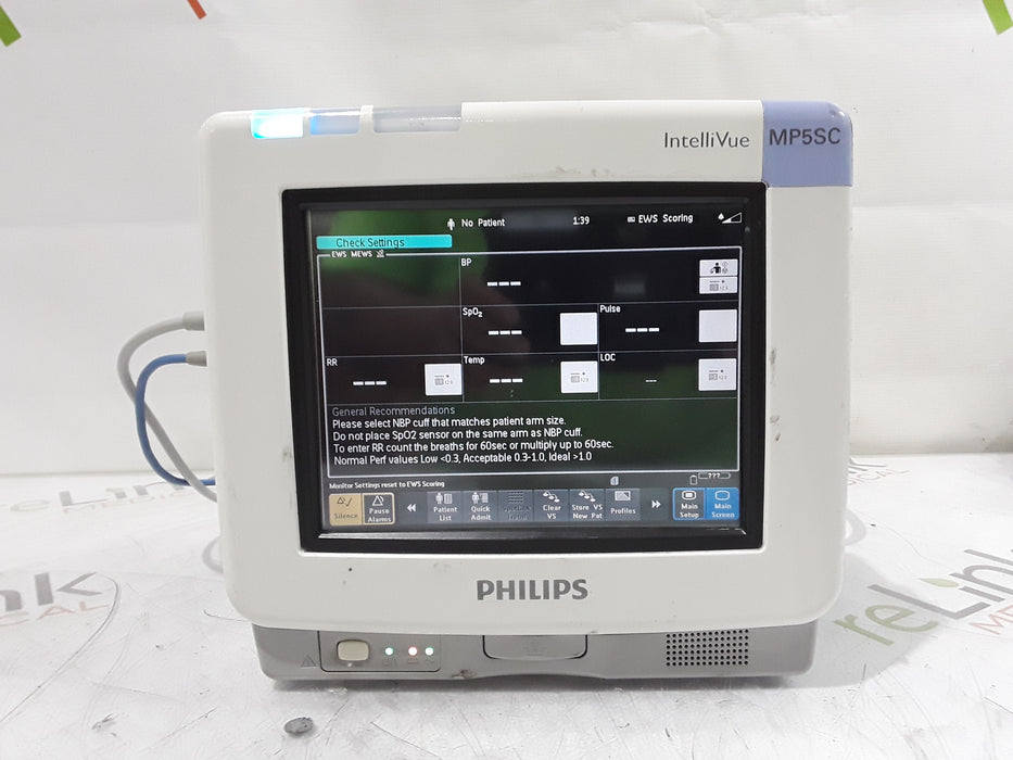 Philips IntelliVue MP5SC Fast SpO2, NIBP Spot Check Monitor