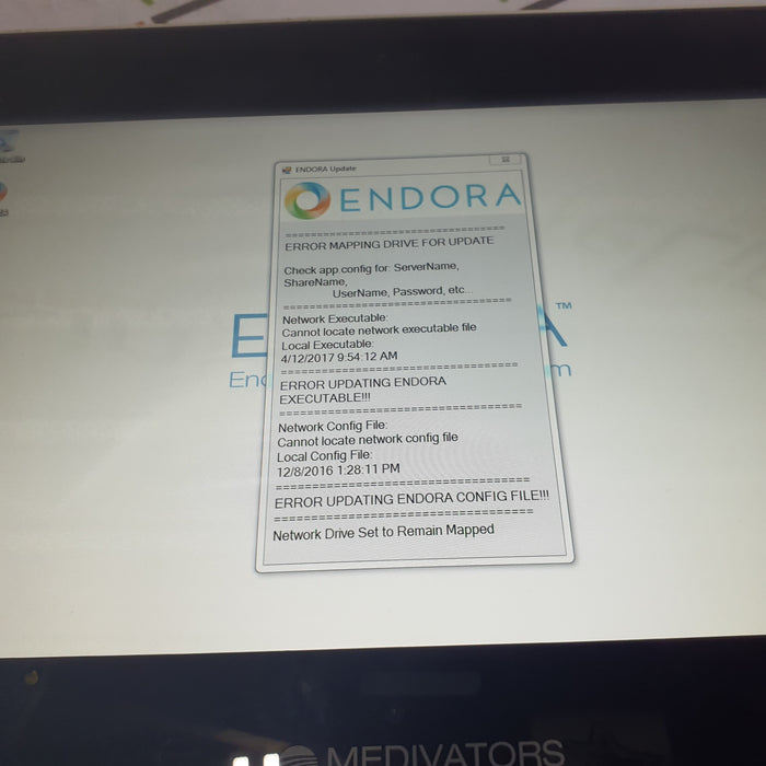 Medivators Endora Endoscope Tracking System Monitor