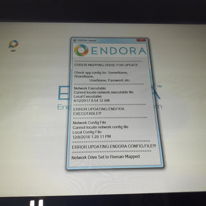 Medivators Endora Endoscope Tracking System Monitor