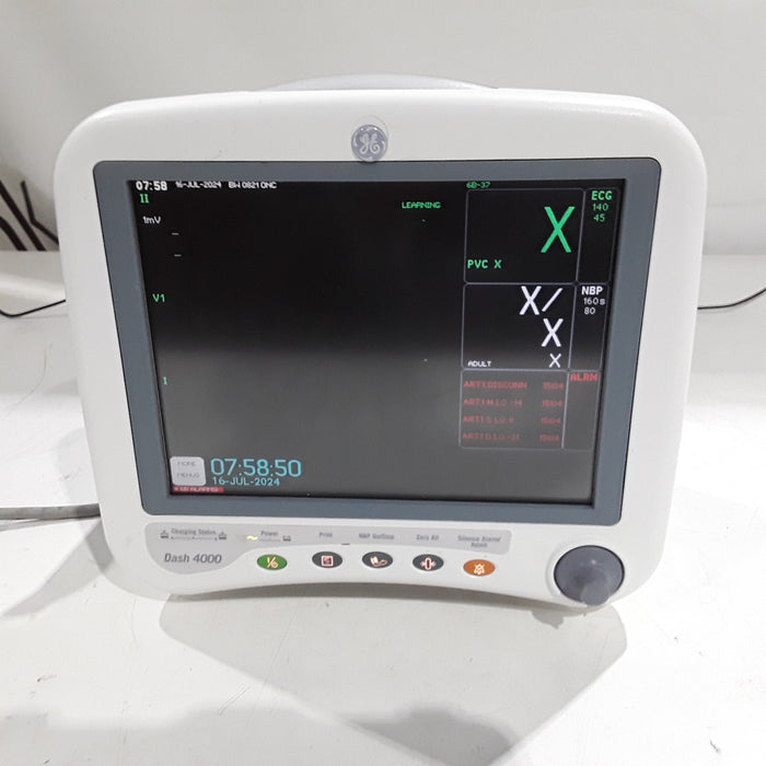 GE Healthcare Dash 4000 - Masimo SpO2 Patient Monitor