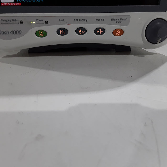 GE Healthcare Dash 4000 - Masimo SpO2 Patient Monitor