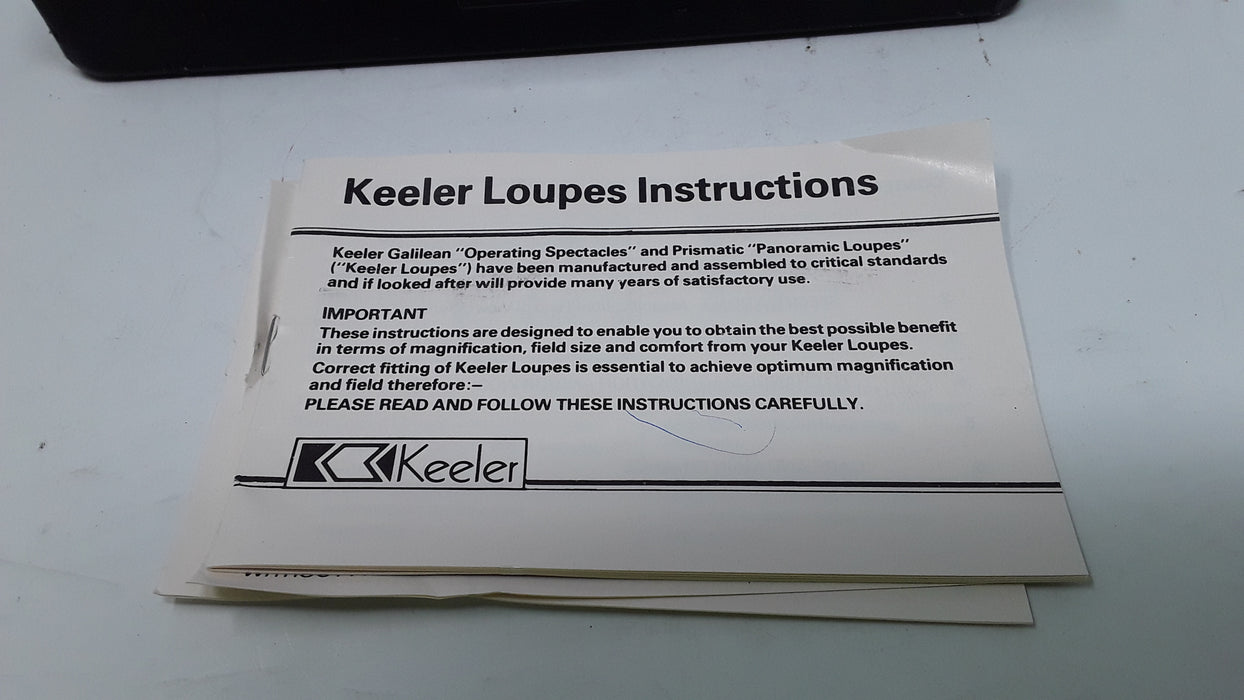 Keeler Loupes 340/6.0x Operating Spectacles