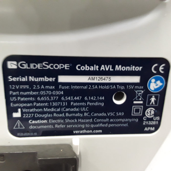 Verathon Medical, Inc Glidescope Cobalt AVL Video Laryngoscope