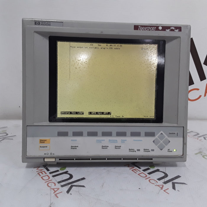 Hewlett Packard M1275A Transport Patient Monitor