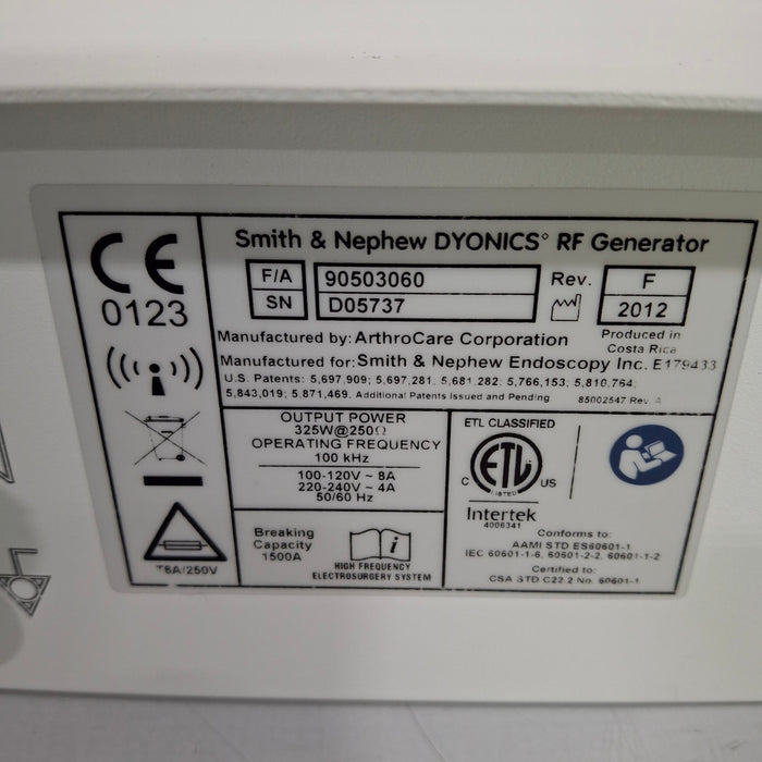 Smith & Nephew Dyonics RF Generator