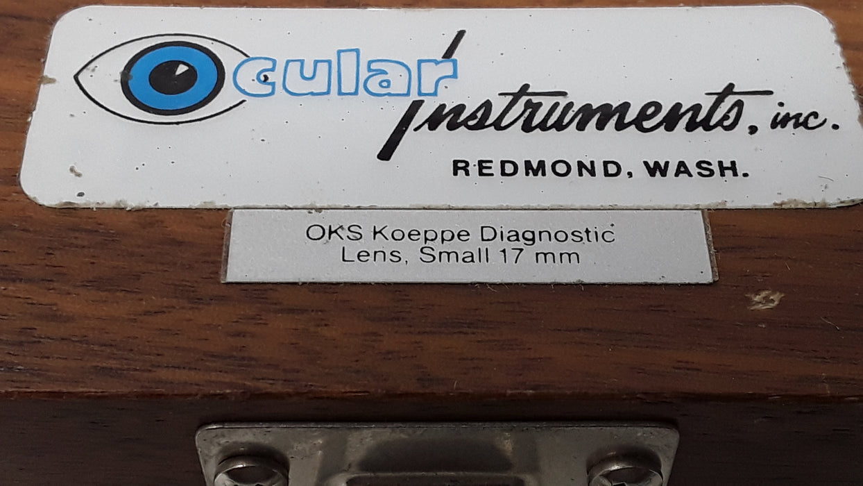 Ocular Instruments Inc OKS Koeppe Diagnostic Lens Small 17mm