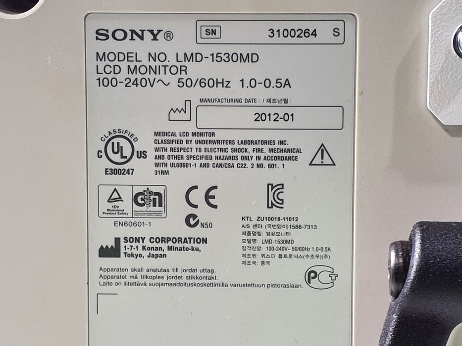 Sony LMD-1530MD Monitor