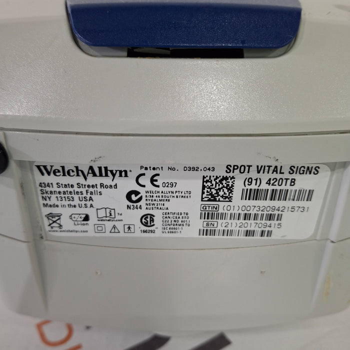 Welch Allyn Spot 420 - NIBP, Temp Vital Signs Monitor