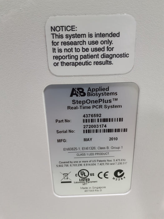 Applied Biosystems StepOne Plus Real-Time PCR System