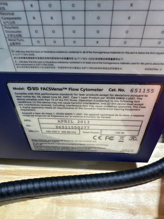 Becton Dickinson FACSVerse Flow Cytometer