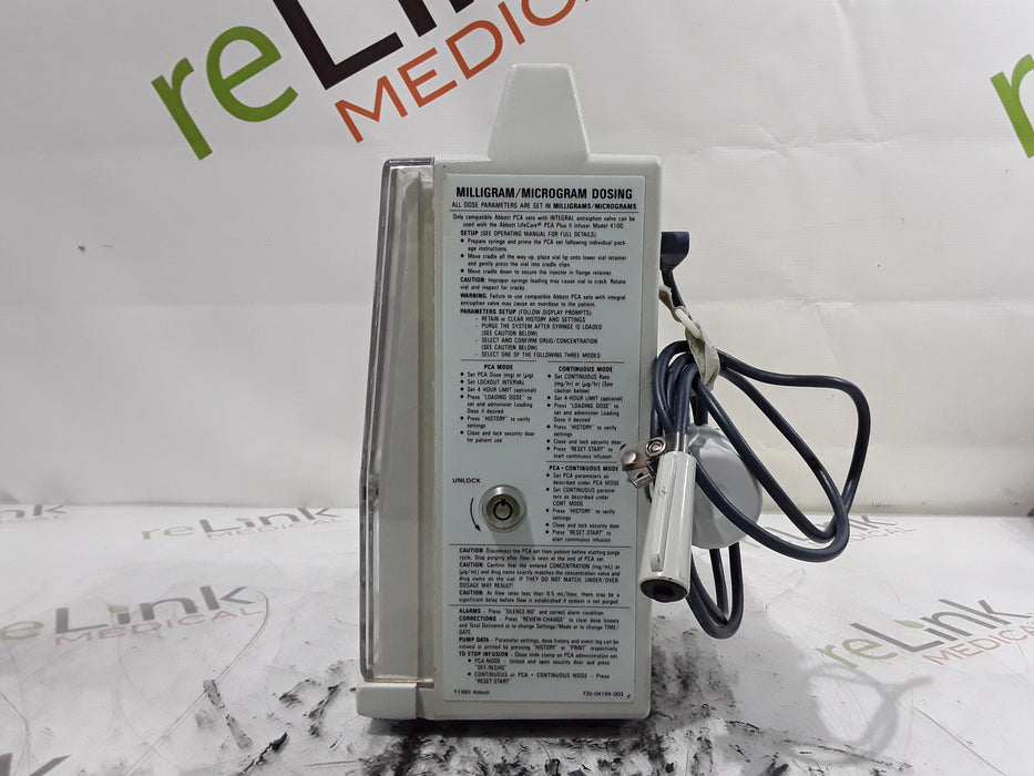 Hospira LifeCare 4100 PCA Plus II Infusion Pump