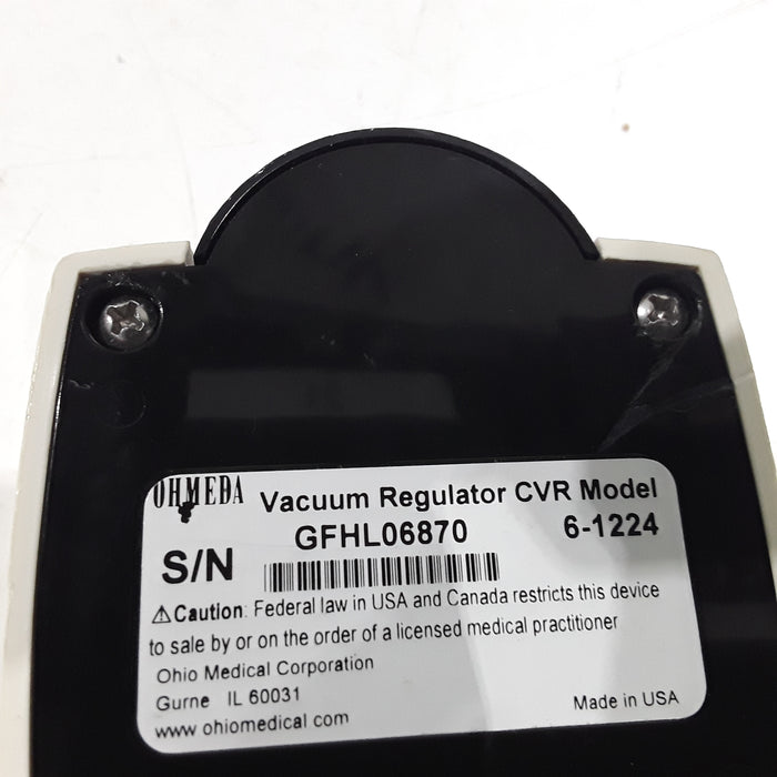 Ohmeda Medical Vacuum Regulator