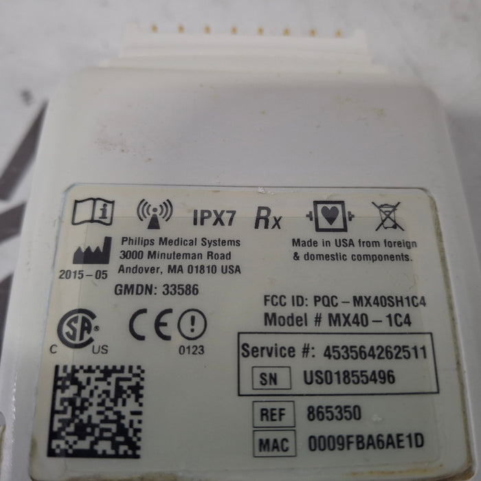 Philips MX40 1.4 ECG/SPO2 865350 Telemetry Transmitter