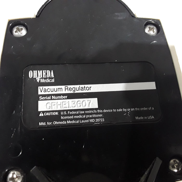 Ohmeda Medical Vacuum Regulator