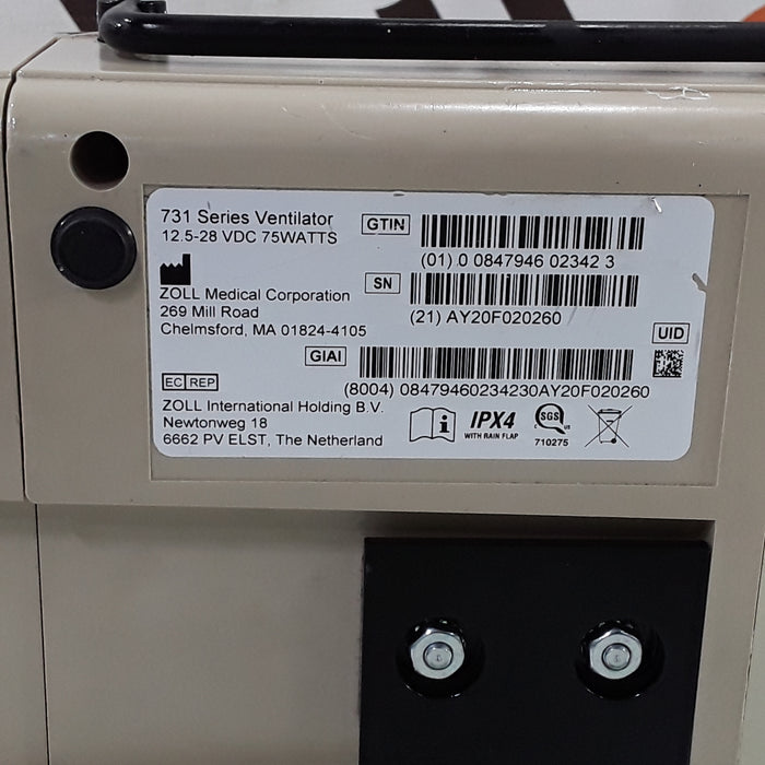 Zoll Impact Uni-Vent 731 EMV+ Ventilator