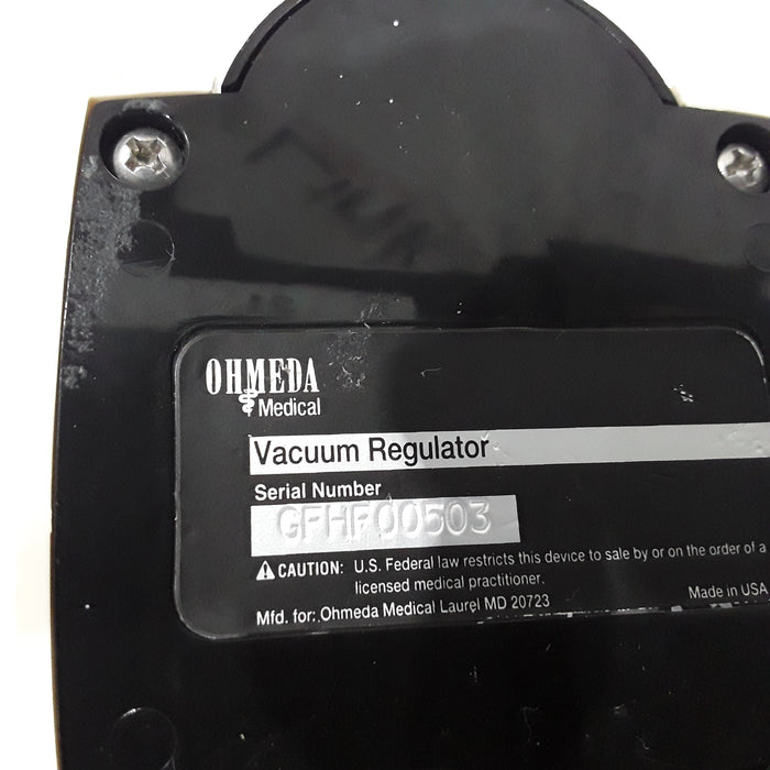 Ohmeda Medical Vacuum Regulator