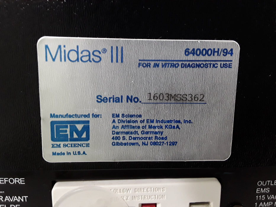 EMD Millipore Corp Midas III Automated Slide Stainer