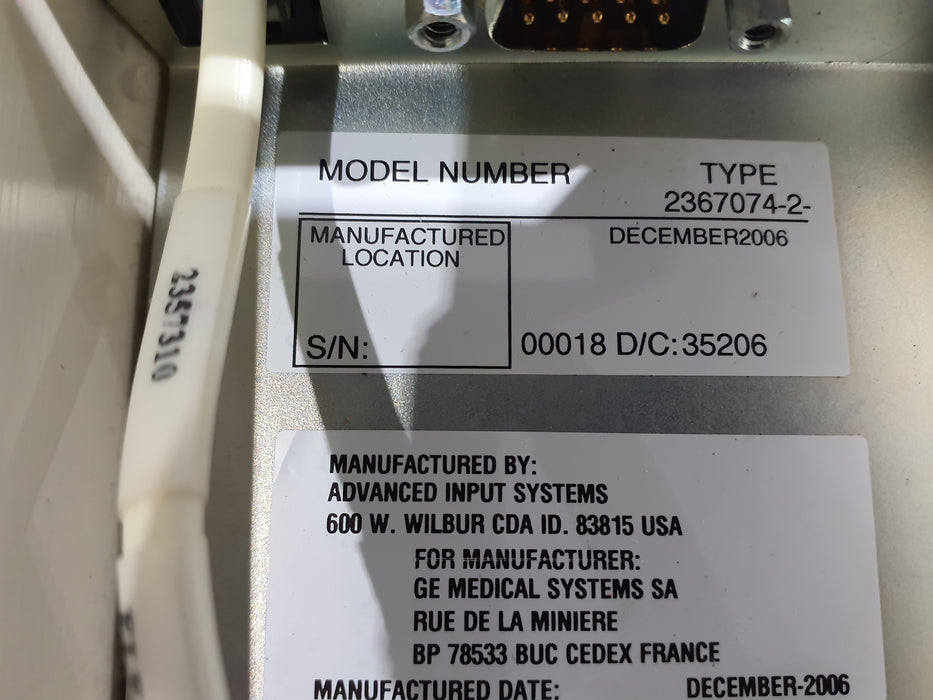 GE Healthcare Innova 2100 Hand Switch